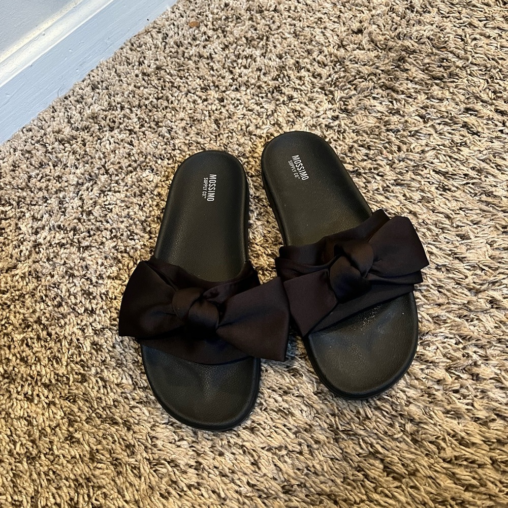 Black Bow tie sandals